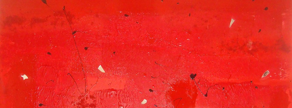 MCMXCIX - Peinture contemporaine acrylique et glycéro rouge, noire, verre, sable - Châssis coton 100/100 MCMXCIX - Peinture contemporaine acrylique et glycéro rouge, noire, verre, sable - Châssis coton 100/100